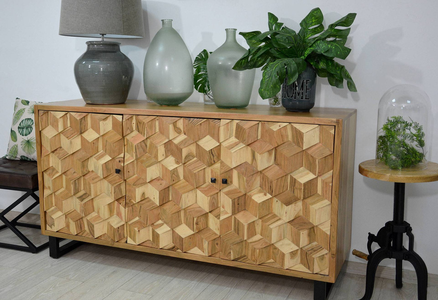 AV1730-63 Stolik okrągły Avola Natural Black