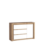 LIVINIO-15 - Komoda 1D3S Ribbeck Biały Połysk