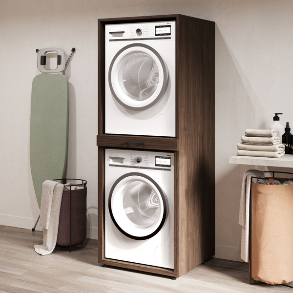 Aza - Zabudowa na Pralkę i Suszarkę 1P Orzech Villa