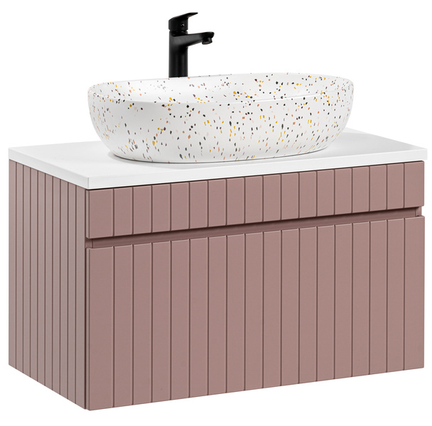 Szafka 80 cm ICONIC ROSE z Umywalką LILI MW21