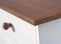 Komoda z szufladami WESTERLAND 4 drewniana biała