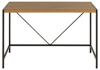 Actona Biurko Prostokątne Bahamas Dąb Olejowany Czarny Mat