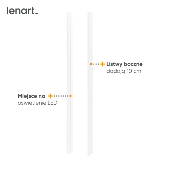 MAXI MX-08 - Listwy Boczne z Oświetleniem LED Do Szaf MAXI