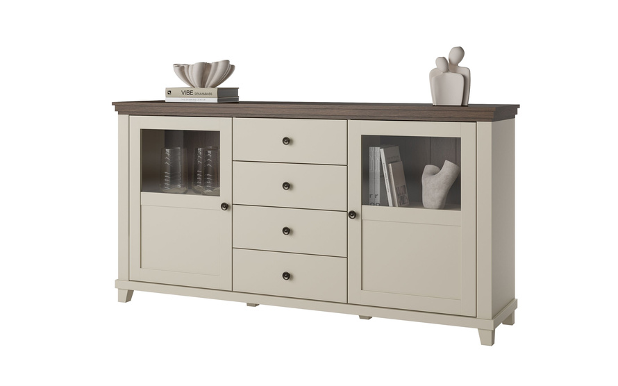 Evora WM - Komoda 2D4S Beż Jasny Dąb Dunin