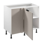 Szafka Kuchenna Dolna 1D Sorento D100N P/L Narożnik Prosty Biały Mat Beżowy Mat