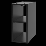 ARCOS-06 - Szafka pod Umywalkę z Blatem i Regałem 4S 140cm Czarny Mat Zestaw-7