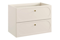 Zestaw Szafka Pod Umywalkę z Blatem 80 cm i Słupek Wysoki Donna Sand