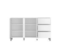 Avenale AVEK01 - Komoda 2D3S Biały Alpejski Biały Połysk