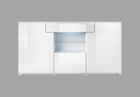 Toledo WM Komoda 3D1S Biały / Biały Połysk