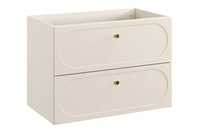 Zestaw Szafka z Umywalką Meblową 80 cm 2 Szuflady Donna Sand