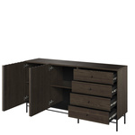 PIEMONTE PE-07 - Komoda 2D4S Jesion Portland/Czarny