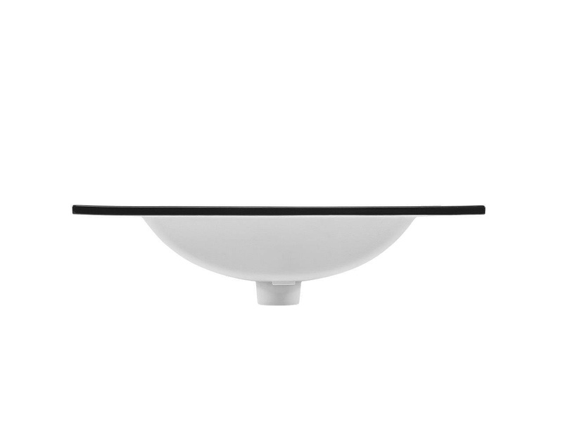Nowoczesna umywalka E-8003-60 LAVA BLACK MATT BLACK