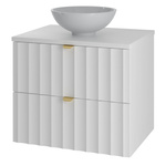 ARCOS-06 - Szafka z Umywalką i Blatem 2S 60cm Biały Mat Zestaw-5