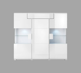 Toledo WM Witryna Barek 3D1S Biały / Biały Połysk