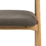 Actona Krzesło Do Jadalni z Podłokietnikiem Addi Dąb Olejowany Ciemnoszary