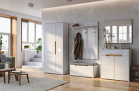 Stella SL-122-WB - Szafa 2-drzwiowa Biały Mat Biały Połysk