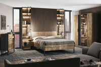 Quadro KV-13-OF - Szafa 3-drzwiowa z Lustrem Dąb Frigate 200x140 cm