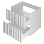 AQUA-02 - Szafka Pod Umywalkę 2S 60cm Biały Mat