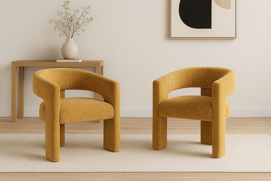 Leith LET71OG Krzesło tapicerowane