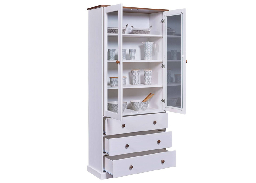 Witryna Westerland drewniana biała