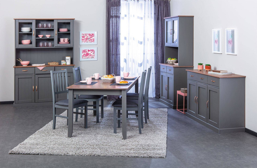 Stół jadalniany LUZERNA 1.1 drewniany szary