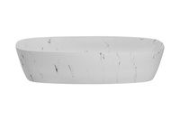 Umywalka Nablatowa Ceramiczna UN-MEGI-MW13 Biały Mat