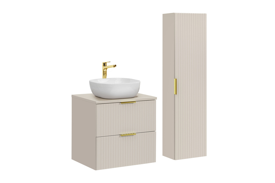 Zestaw z blatem i umywalką Smile 60 cm Adel Cashmere