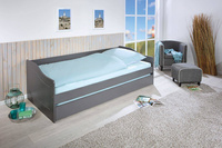 Łóżko MALTE 90x200 drewniane szare