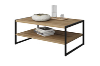 Eko - Stolik Kawowy Prostokątny Dąb Wotan Czarny Metal