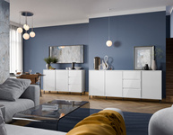 Avenale AVEK02 - Komoda 3D3S Biały Alpejski Biały Połysk