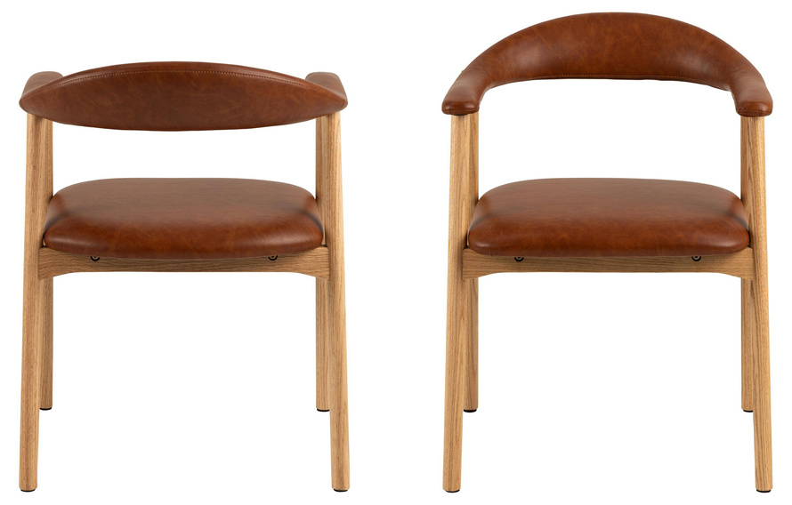 Actona Krzesło Z Podłokietnikiem Addi Brązowe