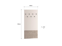 Wieszak Panel Wąski VOCO 08 Cashmere Dąb Cremona Terracotta