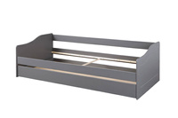 Łóżko MALTE 90x200 drewniane szare