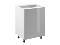 Szafka Kuchenna Dolna 2-drzwiowa D60 Aspen Grey Szary Połysk