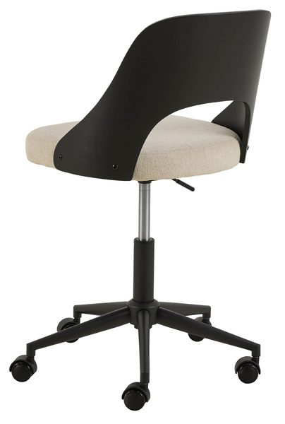 Actona Krzesło Biurowe Lucy Beżowy Czarny mat