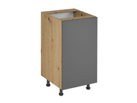Szafka Kuchenna Dolna 1-drzwiowa Langen Grey D45 P/L
