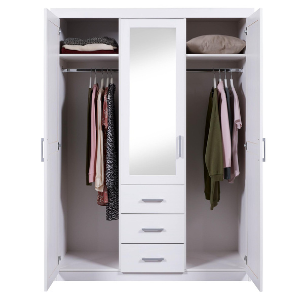 Szafa GERALDO drewniana biała