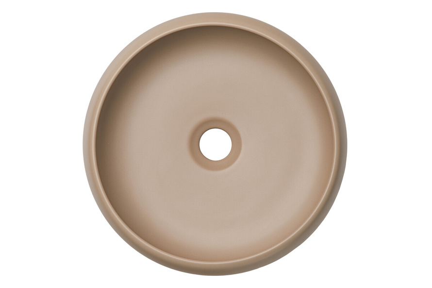 Zestaw Szafka Pod Umywalkę z Blatem 80 cm 2 Szuflady i Umywalka Nablatowa Donna Sand