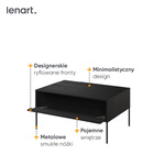 TREND TR-09 - Stolik 1D Czarny