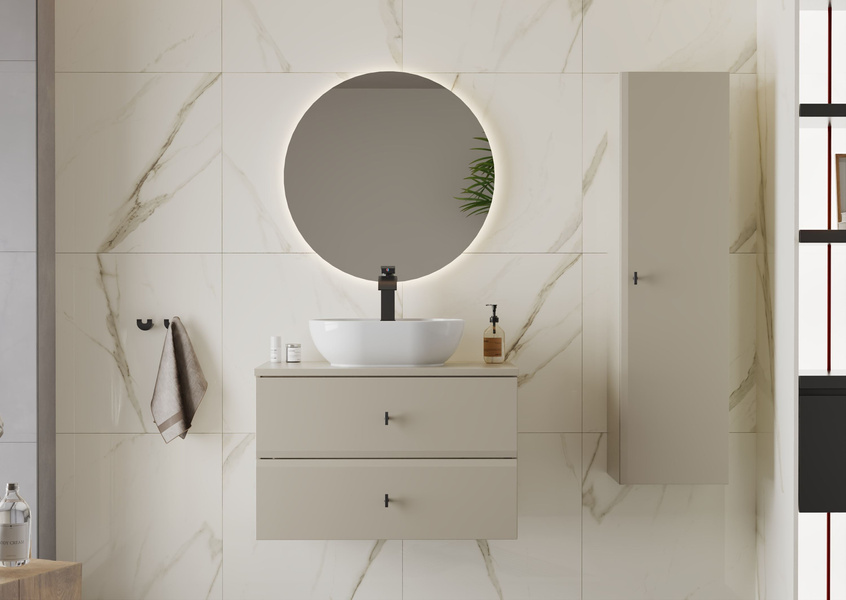 RAY-01 - Szafka pod Umywalkę 2S 80 cm Kaszmir mat