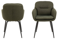 Actona Krzesło z Podłokietnikiem Dora Zielony