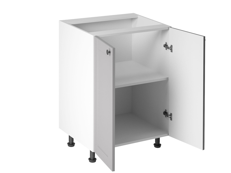 Szafka Kuchenna Dolna 2-drzwiowa D60 Linea Grey Szary Mat 