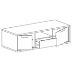 MEDIOLAN-12 - Komoda RTV 2D1S Hikora