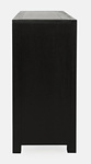 Avola AV2256-40 Komoda 101 cm czarna drewno akacji front z intarsją