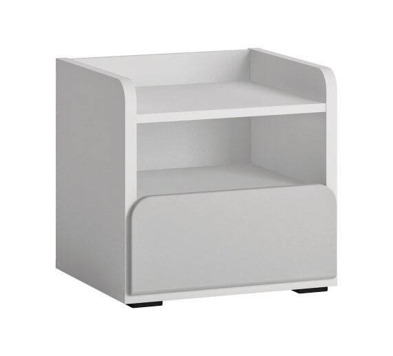 Flexi FLXK03 - Szafka Nocna 1S Biała/Szara