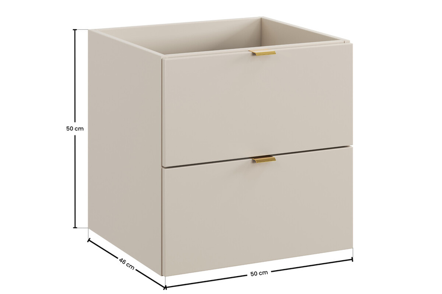 Szafka Pod Umywalkę 2S 50 cm Dalia Cashmere