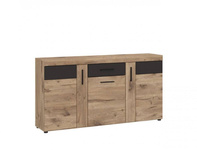 Grano GRNK01 – Komoda 3D1S Dąb Viking/Szary Kosmos