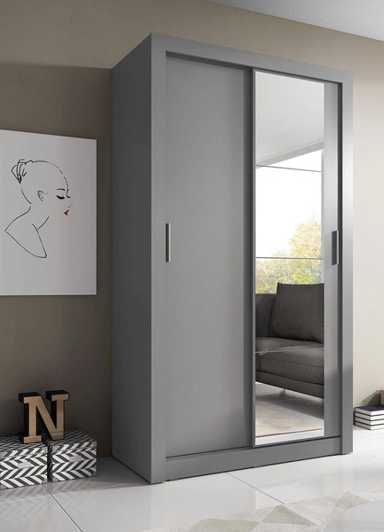 ARTI AR-06 - Szafa Przesuwna 2-drzwiowa 120 cm Szara