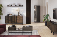 PIEMONTE PE-07 - Komoda 2D4S Jesion Portland/Czarny