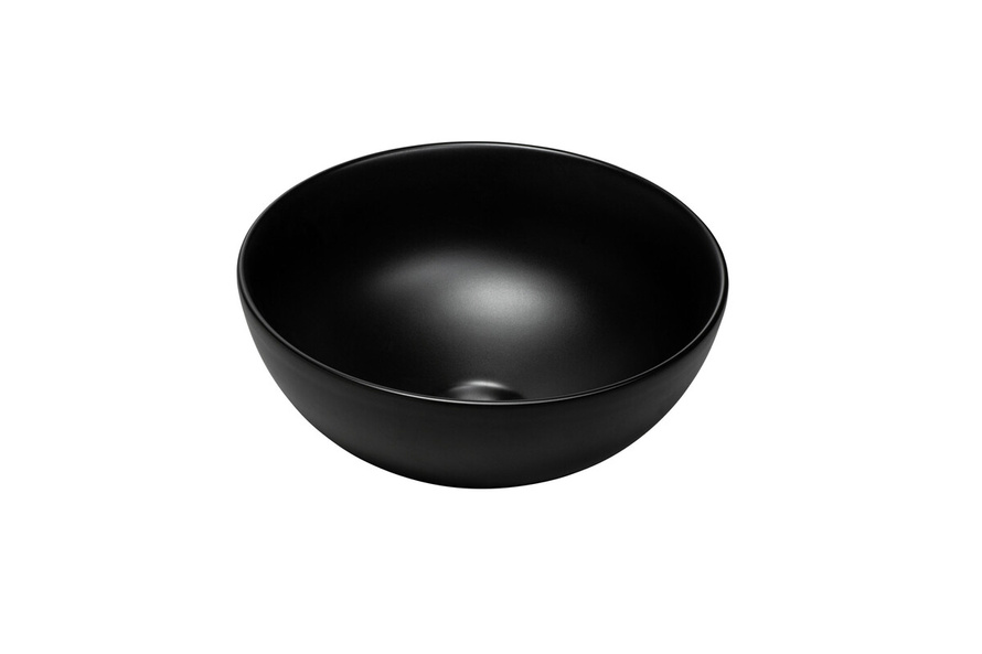 Umywalka nablatowa ceramiczna DOMI-MB Czarny mat 32 cm